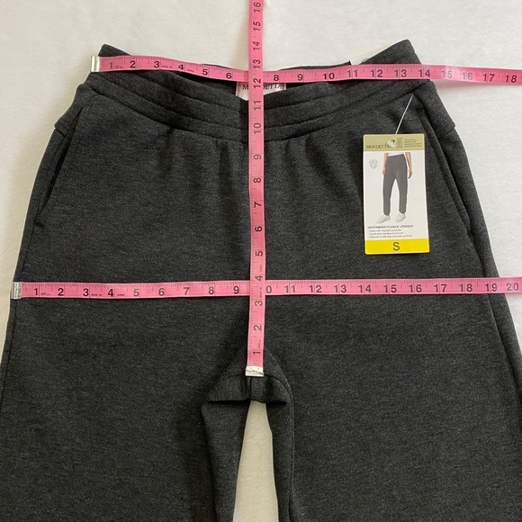 Mondetta Ladies’ Fleece Joggers, Heathered Black/Dark Gray, Small, NWT - Picture 10 of 15
